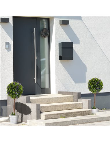 HOMCOM Artificial Lavender Topiary Balls Set of 2: Decorative Faux Plants in Pots for Indoor Outdoor Ambience, 60cm. 830-704V00G