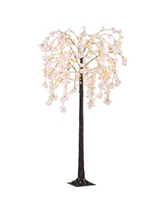 HOMCOM 450 LED Light Decorative Artificial Blossom Tree - Pink 830-912V70PK