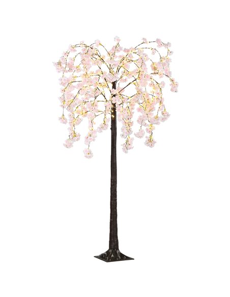 HOMCOM 450 LED Light Decorative Artificial Blossom Tree - Pink 830-912V70PK - pic 97679 | FastDaddyshop