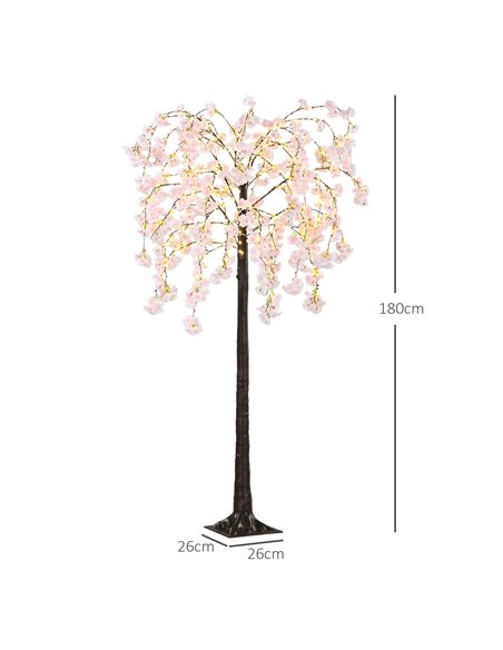 HOMCOM 450 LED Light Decorative Artificial Blossom Tree - Pink 830-912V70PK - pic 97681 | FastDaddyshop