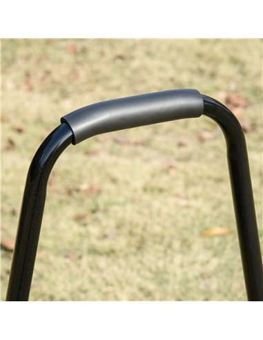 Outsunny Heavy Duty Garden Lawn Roller, Water or Sand Filled Steel Drum, Green 845-021