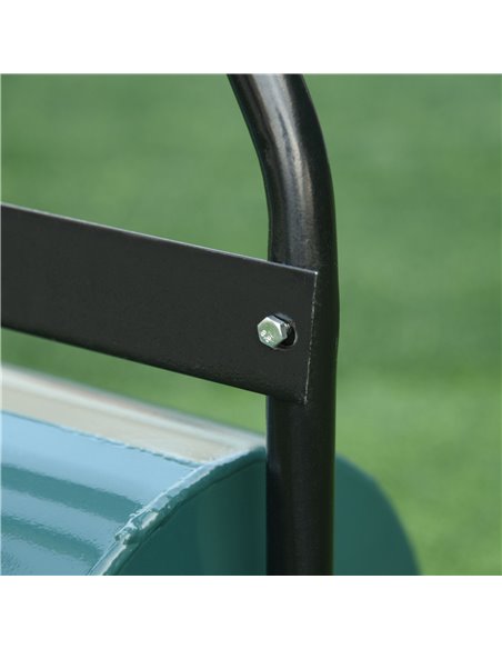 Outsunny 40L Lawn Roller Drum Scraper Bar Collapsible Handle Water or Sand Filled Φ32cm Green 845-060 - pic 97731 | FastDaddyshop