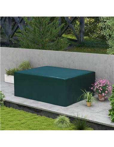 Outsunny  Large Patio Set Cover Outdoor Garden Furniture Protection Cover Protector Waterproof Anti-UV Green 235 x 190 x 90 cm 8