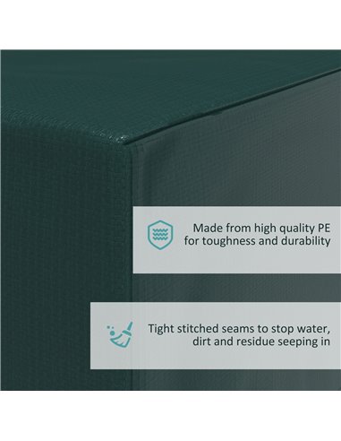 Outsunny  Large Patio Set Cover Outdoor Garden Furniture Protection Cover Protector Waterproof Anti-UV Green 235 x 190 x 90 cm 8