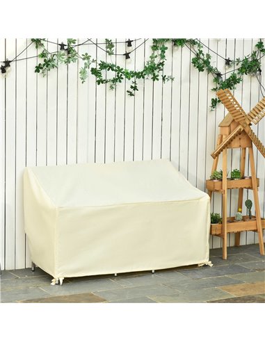 Outsunny Outdoor Furniture Cover 2 Seater Loveseat Protection Tough PVC Lining Wind Rain Dust UV Waterproof, 140x84x94cm 84B-055