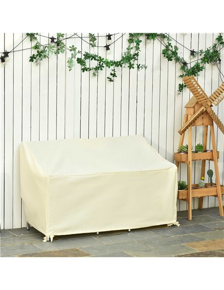 Outsunny Outdoor Furniture Cover 2 Seater Loveseat Protection Tough PVC Lining Wind Rain Dust UV Waterproof, 140x84x94cm 84B-055 - pic 97815 | FastDaddyshop