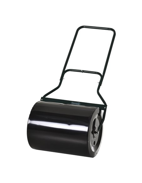 Outsunny φ50cm Steel Garden Lawn Roller Push Pull w/ Fillable Cylinder Water Sand Plug Lawn Flatten Seed Sow Rolling Drum w/ Han - pic 97850 | FastDaddyshop