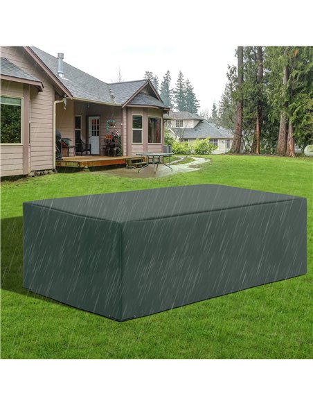 Outsunny Outdoor Furniture Protector: Waterproof Anti-UV Oxford Cover for Patio Sets, Green, Ample Size 84B-586 - pic 97932 | FastDaddyshop