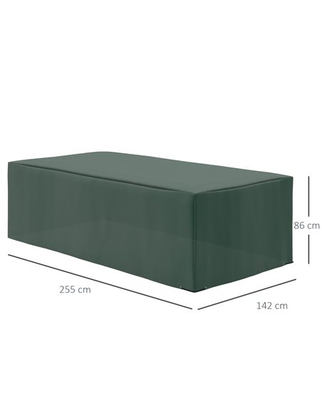 Outsunny Outdoor Furniture Protector: Waterproof Anti-UV Oxford Cover for Patio Sets, Green, Ample Size 84B-586 - pic 97933 | FastDaddyshop