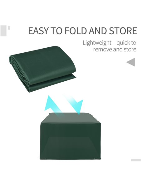 Outsunny Outdoor Furniture Protector: Waterproof Anti-UV Oxford Cover for Patio Sets, Green, Ample Size 84B-586 - pic 97934 | FastDaddyshop
