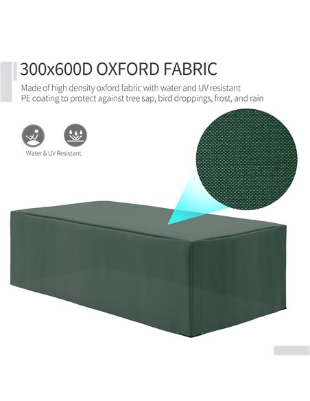 Outsunny Outdoor Furniture Protector: Waterproof Anti-UV Oxford Cover for Patio Sets, Green, Ample Size 84B-586 - pic 97937 | FastDaddyshop