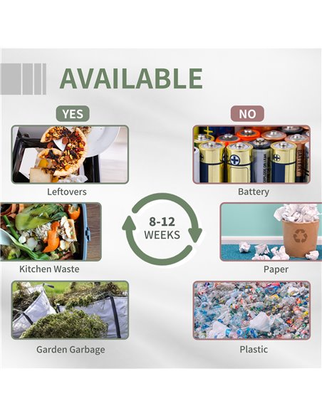 Outsunny 160L Tumbling Compost Bin Outdoor Dual Chamber 360° Rotating Composter w/ Sliding Doors & Solid Steel Frame, Black 845- - pic 97990 | FastDaddyshop