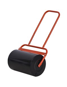 Outsunny Combination Push/Tow Lawn Roller Filled with 38L Sand (62kg) or Water, Perfect for the Garden, Backyard Φ32 x 50cm Roll