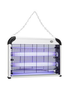Outsunny Wall Hanging 20W Electric Insect Killer, Fly & Mosquito Zapper, Bug Zapper, Silver 849-010V70SR