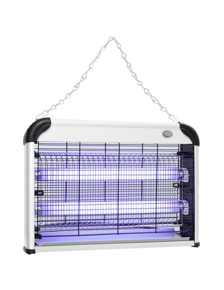 Outsunny Wall Hanging 20W Electric Insect Killer, Fly & Mosquito Zapper, Bug Zapper, Silver 849-010V70SR - pic 98183 | FastDaddyshop