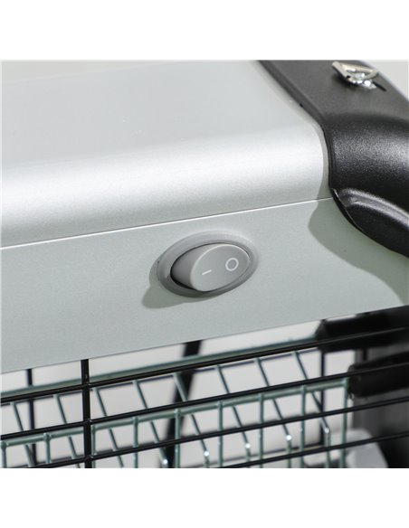 Outsunny Wall Hanging 20W Electric Insect Killer, Fly & Mosquito Zapper, Bug Zapper, Silver 849-010V70SR - pic 98190 | FastDaddyshop