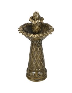 Outsunny 2-Tier Outdoor Waterfall Fountain, Freestanding Self-Contained Cascading Water Feature Garden Landscape with Electric P