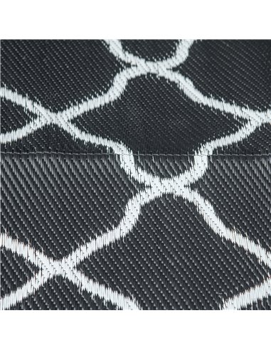 Outsunny Reversible Plastic Straw Outdoor Rug w/ Carry Bag & Ground Stakes, Ideal for Garden, RV, Picnic, Beach, Camping, 182x27
