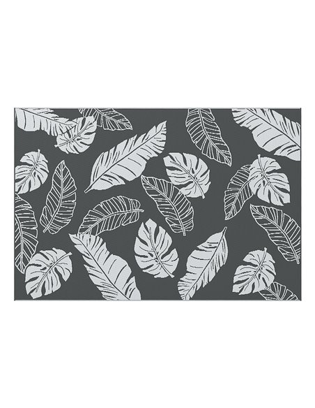 Outsunny Plastic Straw Reversible RV Outdoor Rug with Carry Bag, 182 x 274cm, Grey and White 844-790V00MX - pic 98363 | FastDaddyshop
