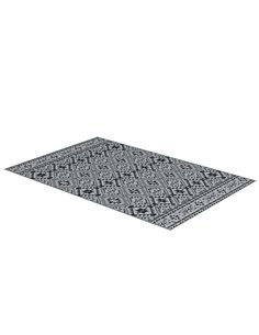Outsunny Reversible RV Outdoor Rug, Plastic Straw, with Carry Bag, 182 x 274cm, Black and Grey 844-783V00MX