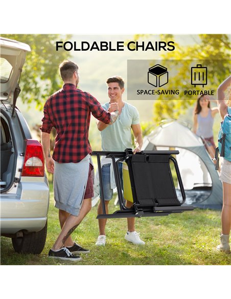 Outsunny Five-Piece Metal Frame Garden Dining Set 84G-253V00BK - pic 98402 | FastDaddyshop