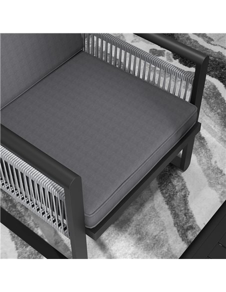 Outsunny Four-Piece Aluminium Garden Dining Set, with Cushions 84G-425V00CG - pic 98451 | FastDaddyshop