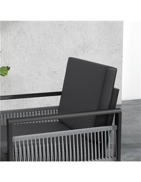 Outsunny Four-Piece Aluminium Garden Dining Set, with Cushions 84G-425V00CG - pic 98452 | FastDaddyshop
