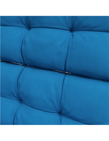 Outsunny Garden Seating Comfort: Plush Turquoise Cushions with Backrest Ties for Patio Bliss 84G-199V70TU