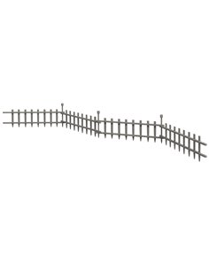 Outsunny 4PCs Wooden Garden Fencing Landscape Edging, Grey 844-813V00GY