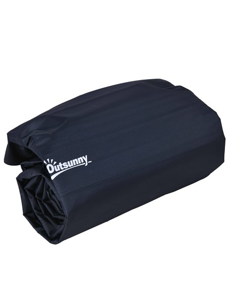 Outsunny Double Size Air Bed, with Built-in Foot Pump and Carry Bag, Blue A20-413V00BU - pic 98551 | FastDaddyshop