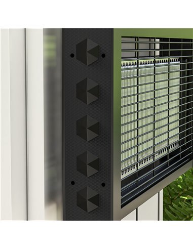 HOMCOM LED Bug Zapper, 8watt, Indoor Use, Efficient Electric Insect Killer, with Hanging Chain 849-023V70BK