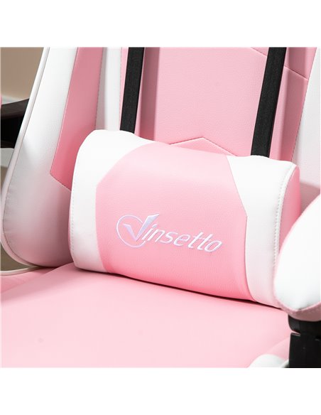 Vinsetto Racing Gaming Chair with Lumbar Support, Head Pillow, Swivel Wheels, High Back Recliner Gamer Desk Chair for Home Offic - pic 9899 | FastDaddyshop