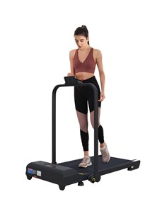 HOMCOM 2.5HP Walking Pad Treadmill, Folding Under Desk Treadmill, Walking Machine, 1-10km/h, with Remote Control A90-367V70BK