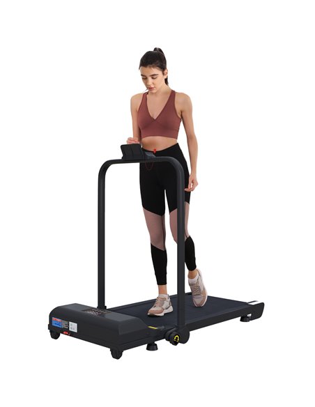HOMCOM 2.5HP Walking Pad Treadmill, Folding Under Desk Treadmill, Walking Machine, 1-10km/h, with Remote Control A90-367V70BK - pic 99290 | FastDaddyshop