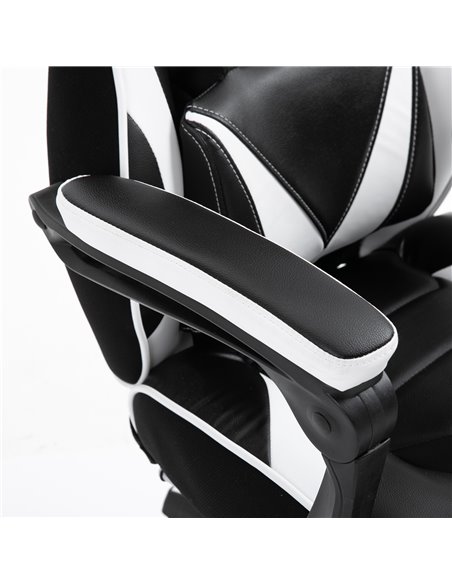 Vinsetto Ergonomic Racing Gaming Chair Office Desk Chair Adjustable Height Recliner with Wheels, Headrest, Lumbar Support, Retra - pic 9936 | FastDaddyshop