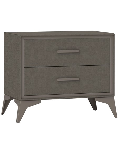 HOMCOM Velvet-Feel Chest of Two Drawers - Brown 831-832V00BN - pic 99488 | FastDaddyshop