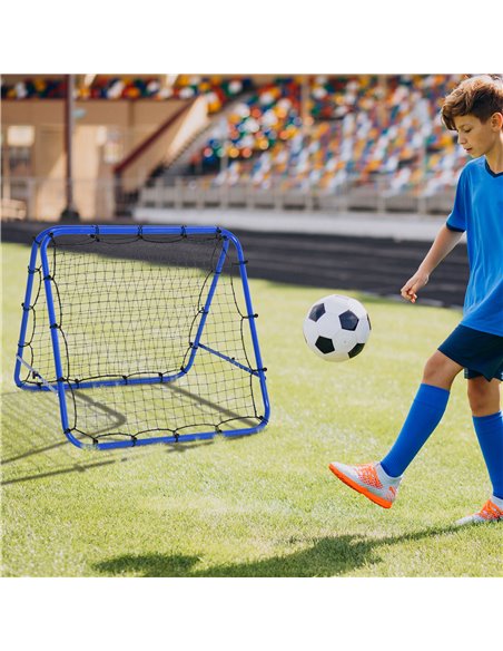 HOMCOM Double Sided Football Rebounder Net, Football Rebound Goal with 5 Adjustable Angles, Blue A60-003 - pic 99822 | FastDaddyshop